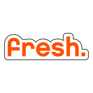 Fresh Sticker (Orange)